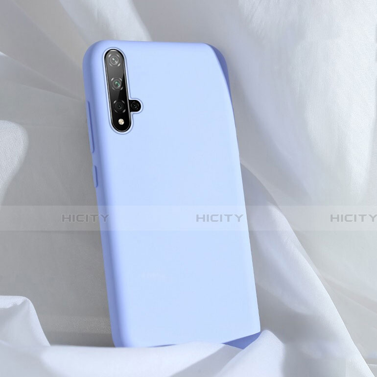 Custodia Silicone Ultra Sottile Morbida 360 Gradi Cover C03 per Huawei Nova 5 Cielo Blu