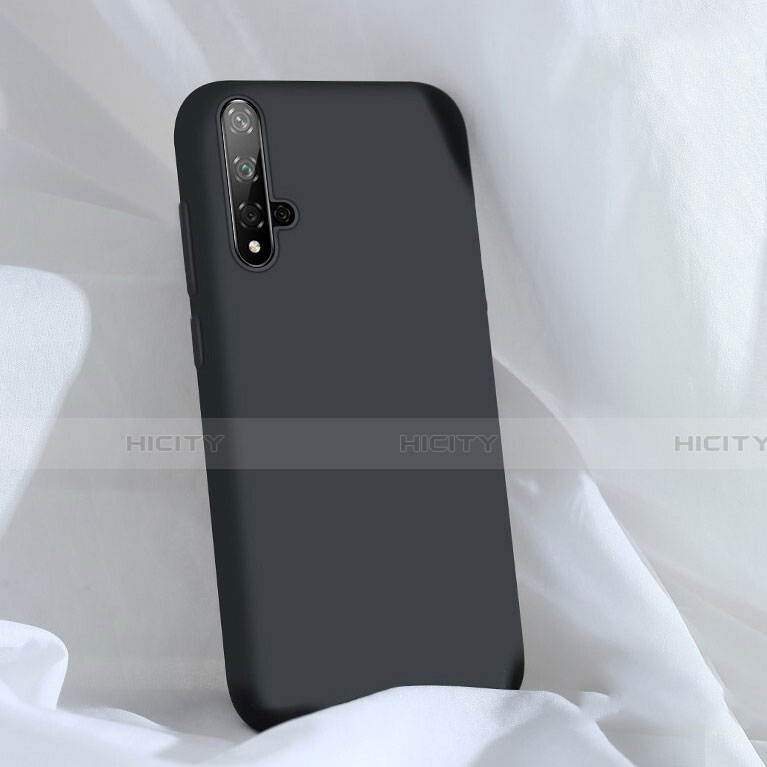 Custodia Silicone Ultra Sottile Morbida 360 Gradi Cover C03 per Huawei Nova 5 Pro Nero