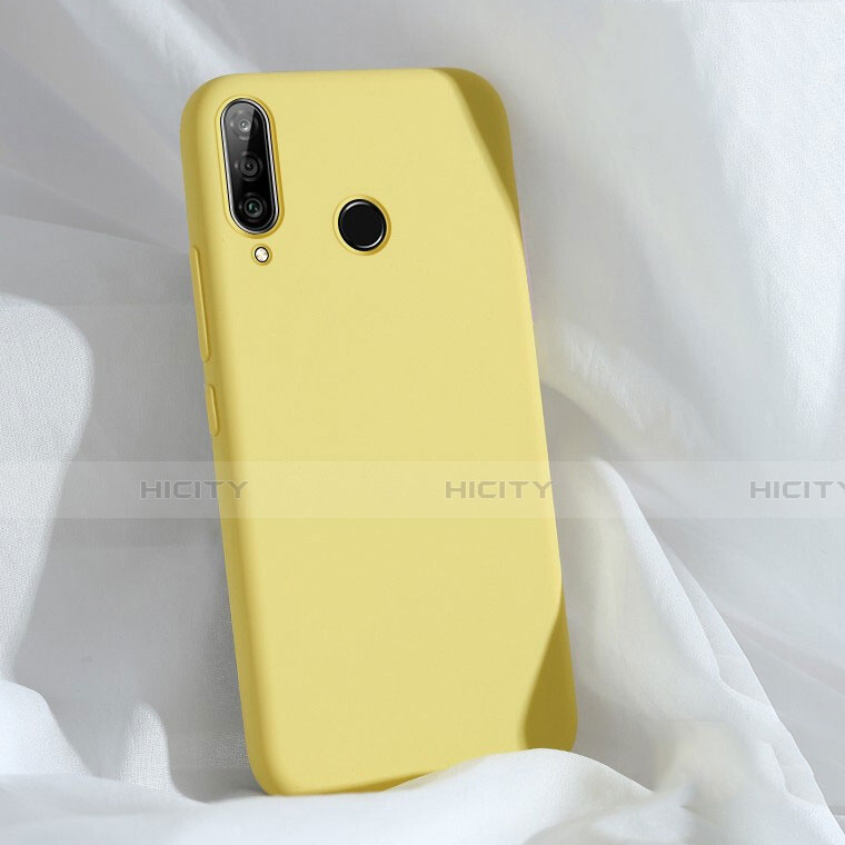 Custodia Silicone Ultra Sottile Morbida 360 Gradi Cover C03 per Huawei P30 Lite New Edition Giallo