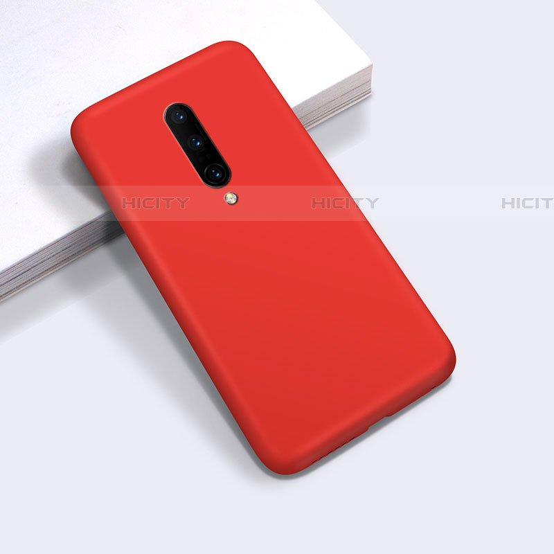 Custodia Silicone Ultra Sottile Morbida 360 Gradi Cover C03 per OnePlus 8 Rosso