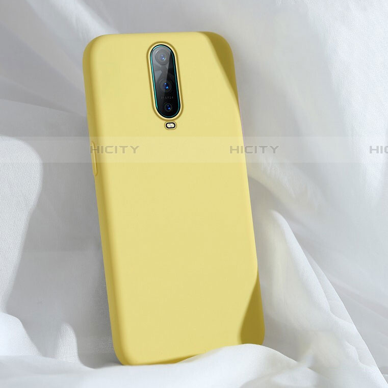 Custodia Silicone Ultra Sottile Morbida 360 Gradi Cover C03 per Oppo RX17 Pro Giallo