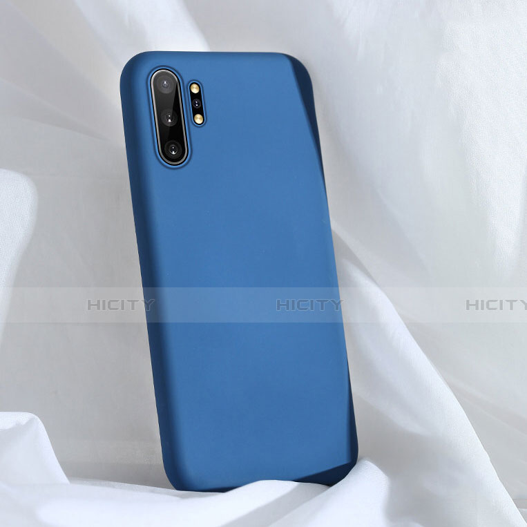 Custodia Silicone Ultra Sottile Morbida 360 Gradi Cover C03 per Samsung Galaxy Note 10 Plus 5G Blu