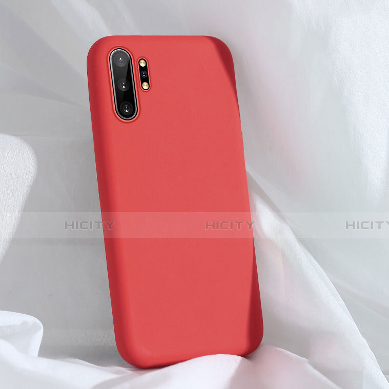 Custodia Silicone Ultra Sottile Morbida 360 Gradi Cover C03 per Samsung Galaxy Note 10 Plus 5G Rosso