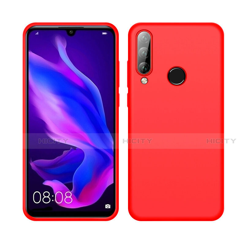 Custodia Silicone Ultra Sottile Morbida 360 Gradi Cover C04 per Huawei Nova 4e Rosso