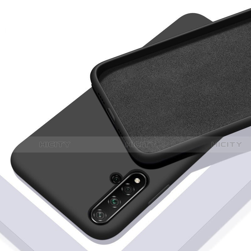 Custodia Silicone Ultra Sottile Morbida 360 Gradi Cover C04 per Huawei Nova 5 Pro Nero