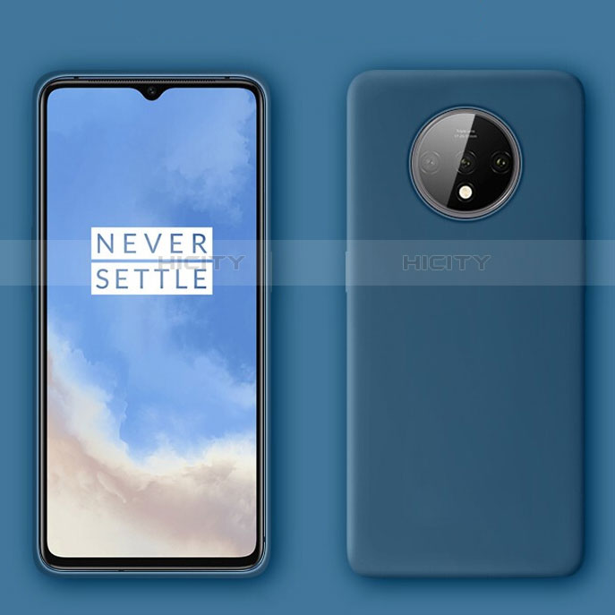 Custodia Silicone Ultra Sottile Morbida 360 Gradi Cover C04 per OnePlus 7T Blu