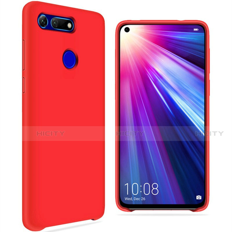 Custodia Silicone Ultra Sottile Morbida 360 Gradi Cover C05 per Huawei Honor V20 Rosso