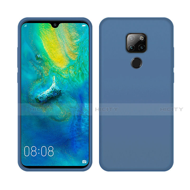 Custodia Silicone Ultra Sottile Morbida 360 Gradi Cover C05 per Huawei Mate 20 X 5G Blu