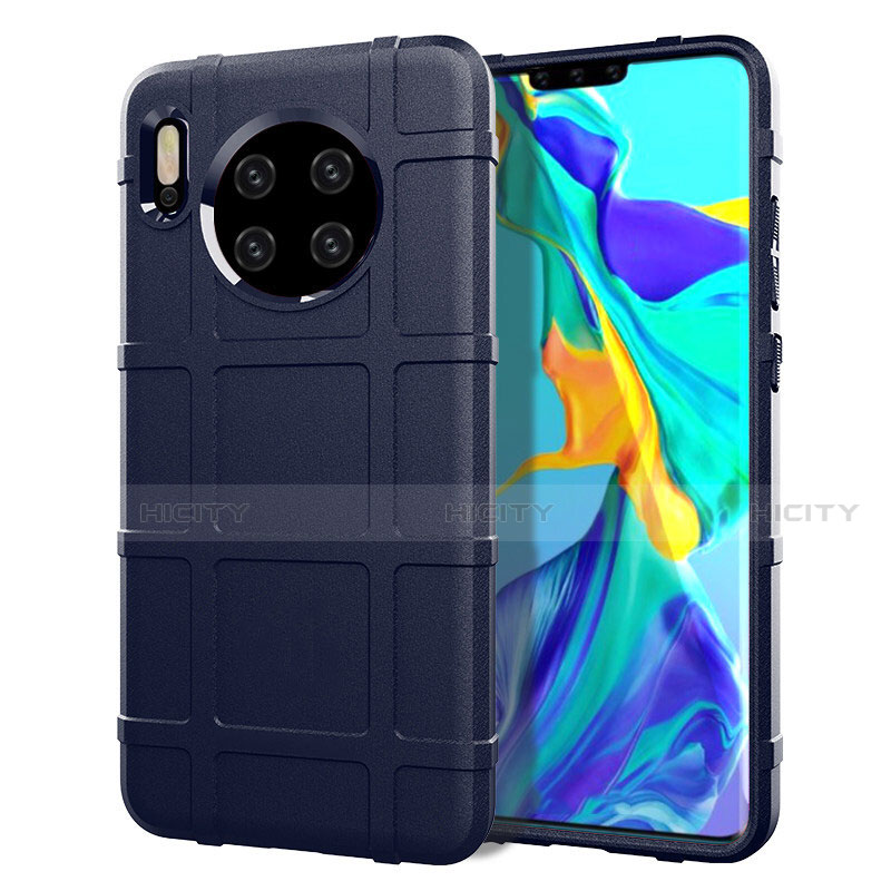 Custodia Silicone Ultra Sottile Morbida 360 Gradi Cover C05 per Huawei Mate 30 Pro 5G Blu