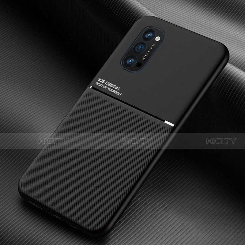 Custodia Silicone Ultra Sottile Morbida 360 Gradi Cover C05 per Oppo Reno4 Pro 5G Nero