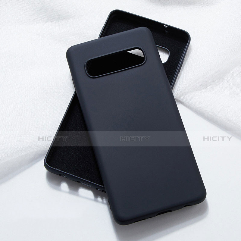 Custodia Silicone Ultra Sottile Morbida 360 Gradi Cover C05 per Samsung Galaxy S10 5G Nero