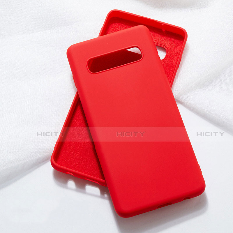 Custodia Silicone Ultra Sottile Morbida 360 Gradi Cover C05 per Samsung Galaxy S10 5G Rosso