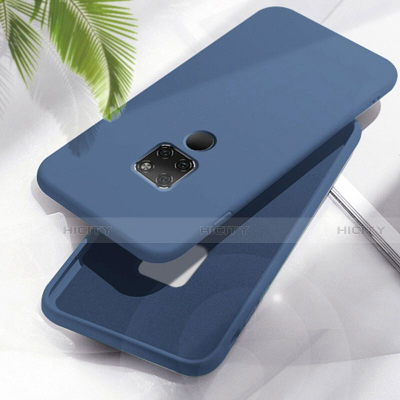 Custodia Silicone Ultra Sottile Morbida 360 Gradi Cover C06 per Huawei Mate 20 Blu