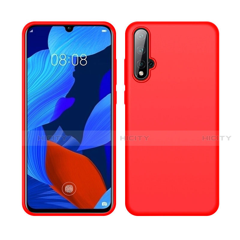 Custodia Silicone Ultra Sottile Morbida 360 Gradi Cover C06 per Huawei Nova 5 Pro Rosso