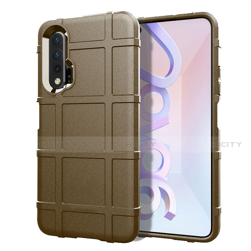 Custodia Silicone Ultra Sottile Morbida 360 Gradi Cover C06 per Huawei Nova 6 5G Marrone