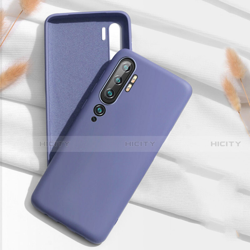 Custodia Silicone Ultra Sottile Morbida 360 Gradi Cover C07 per Xiaomi Mi Note 10 Grigio