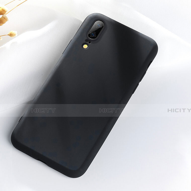 Custodia Silicone Ultra Sottile Morbida 360 Gradi Cover C08 per Huawei P20 Nero