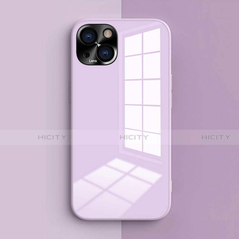 Custodia Silicone Ultra Sottile Morbida 360 Gradi Cover G01 per Apple iPhone 13 Mini Lavanda