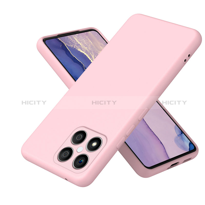 Custodia Silicone Ultra Sottile Morbida 360 Gradi Cover H01P per Huawei Honor X8 4G Oro Rosa