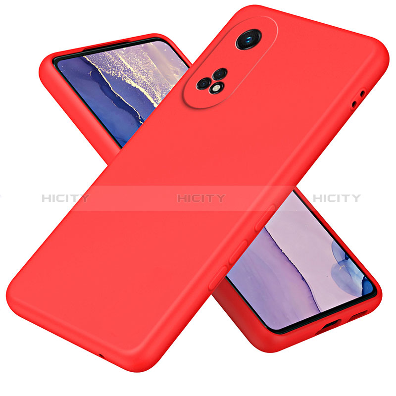 Custodia Silicone Ultra Sottile Morbida 360 Gradi Cover H01P per Oppo Reno8 T 4G Rosso