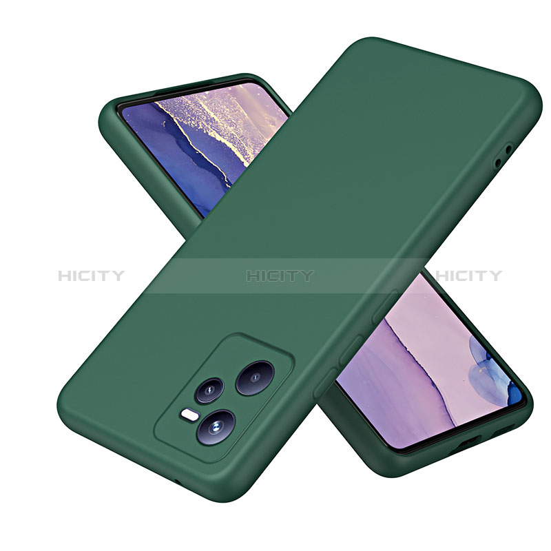 Custodia Silicone Ultra Sottile Morbida 360 Gradi Cover H01P per Realme C35 Verde