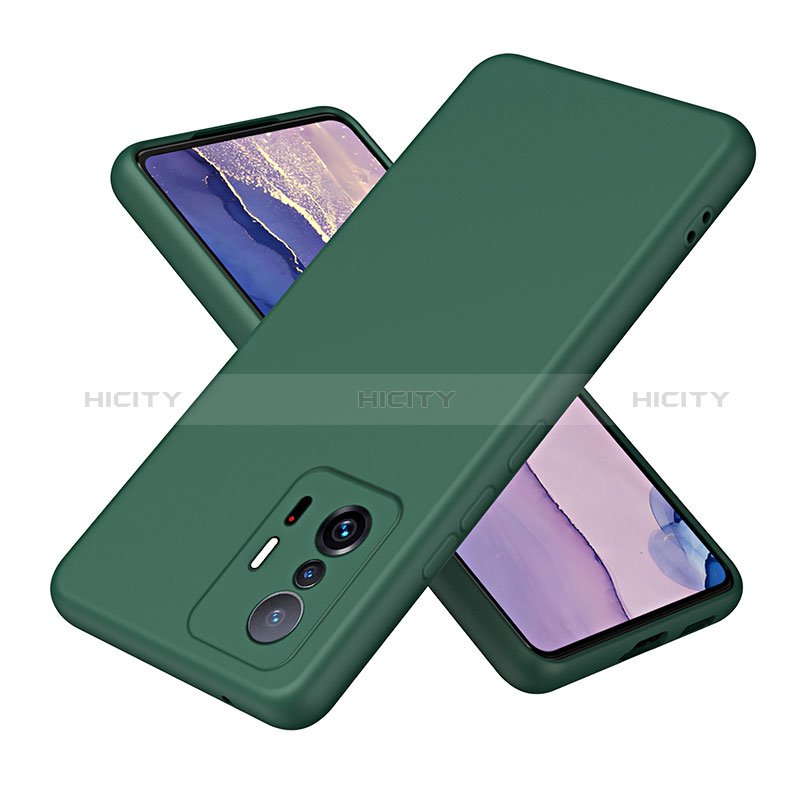 Custodia Silicone Ultra Sottile Morbida 360 Gradi Cover H01P per Xiaomi Mi 11T Pro 5G Verde