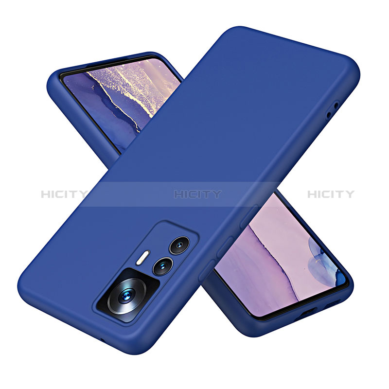 Custodia Silicone Ultra Sottile Morbida 360 Gradi Cover H01P per Xiaomi Mi 12T Pro 5G Blu