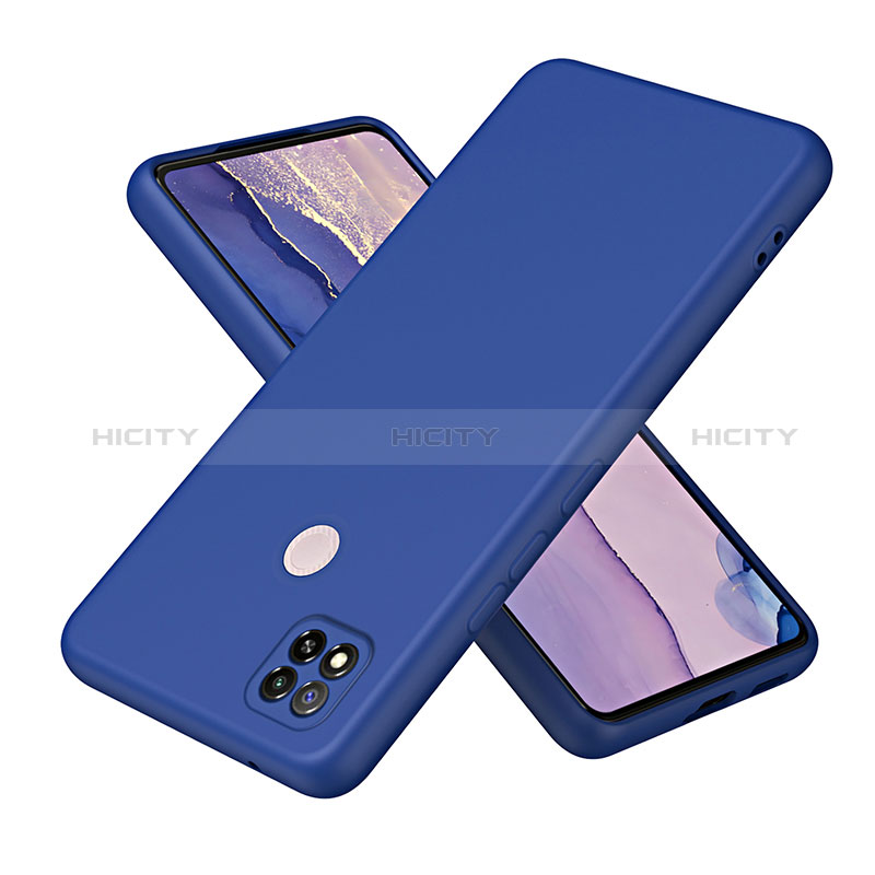 Custodia Silicone Ultra Sottile Morbida 360 Gradi Cover H01P per Xiaomi POCO C3 Blu