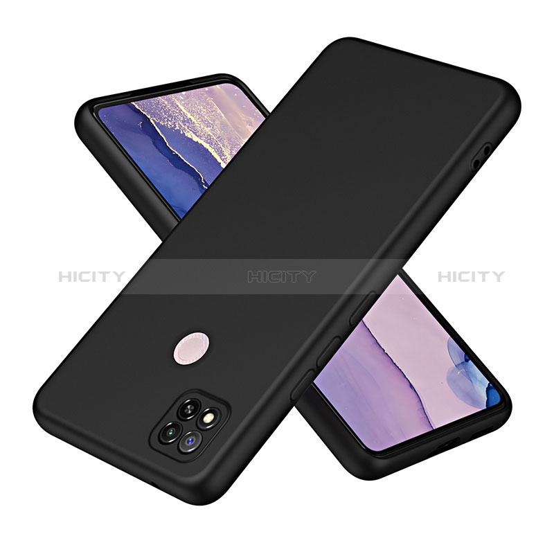 Custodia Silicone Ultra Sottile Morbida 360 Gradi Cover H01P per Xiaomi POCO C3 Nero