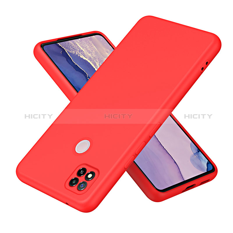 Custodia Silicone Ultra Sottile Morbida 360 Gradi Cover H01P per Xiaomi POCO C3 Rosso