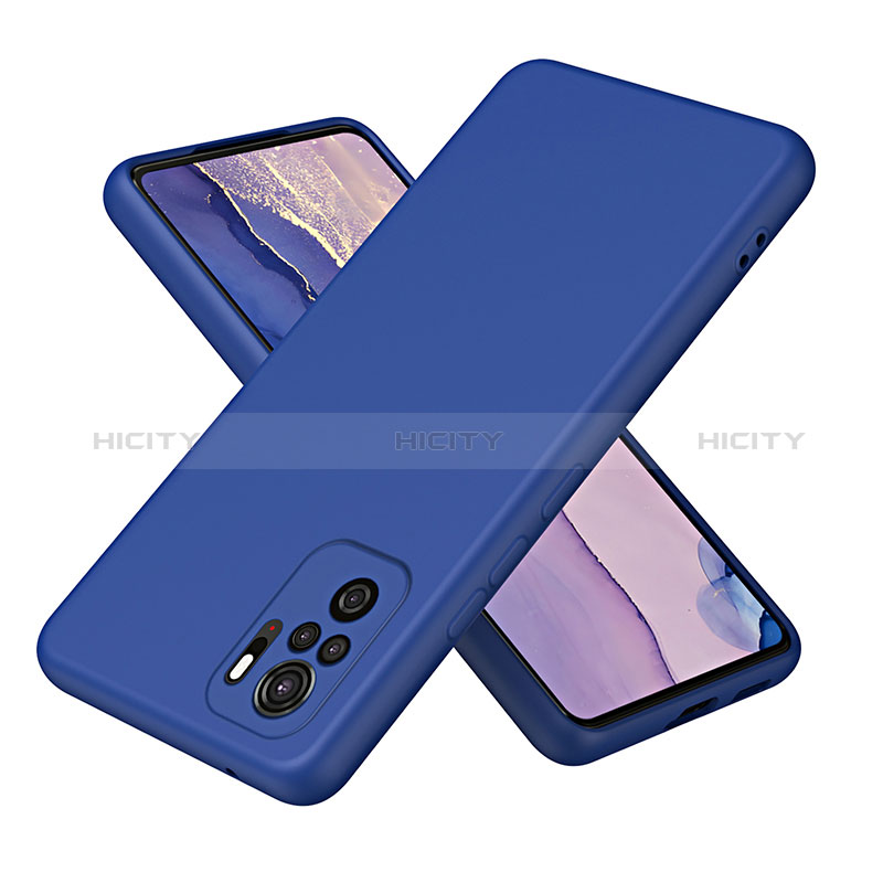 Custodia Silicone Ultra Sottile Morbida 360 Gradi Cover H01P per Xiaomi Poco M5S Blu