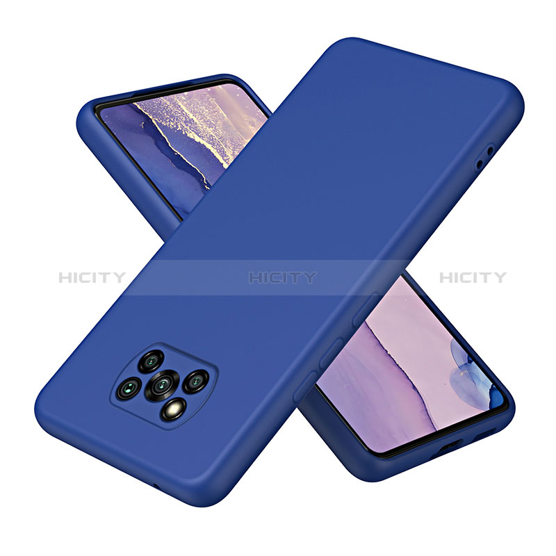 Custodia Silicone Ultra Sottile Morbida 360 Gradi Cover H01P per Xiaomi Poco X3 Blu