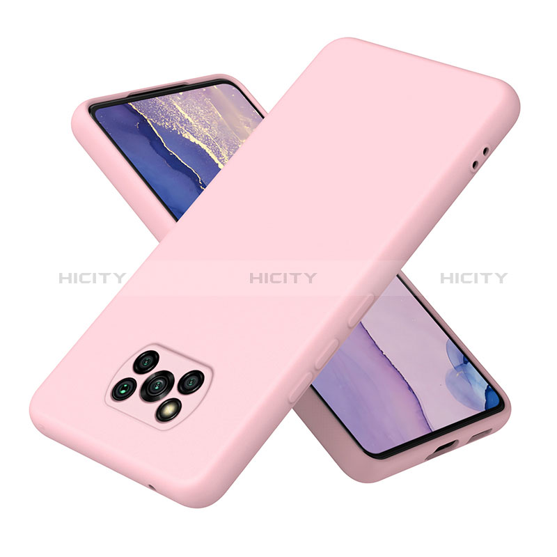 Custodia Silicone Ultra Sottile Morbida 360 Gradi Cover H01P per Xiaomi Poco X3 Oro Rosa