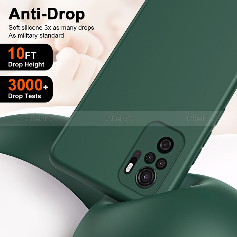 Custodia Silicone Ultra Sottile Morbida 360 Gradi Cover H01P per Xiaomi Redmi Note 10 4G