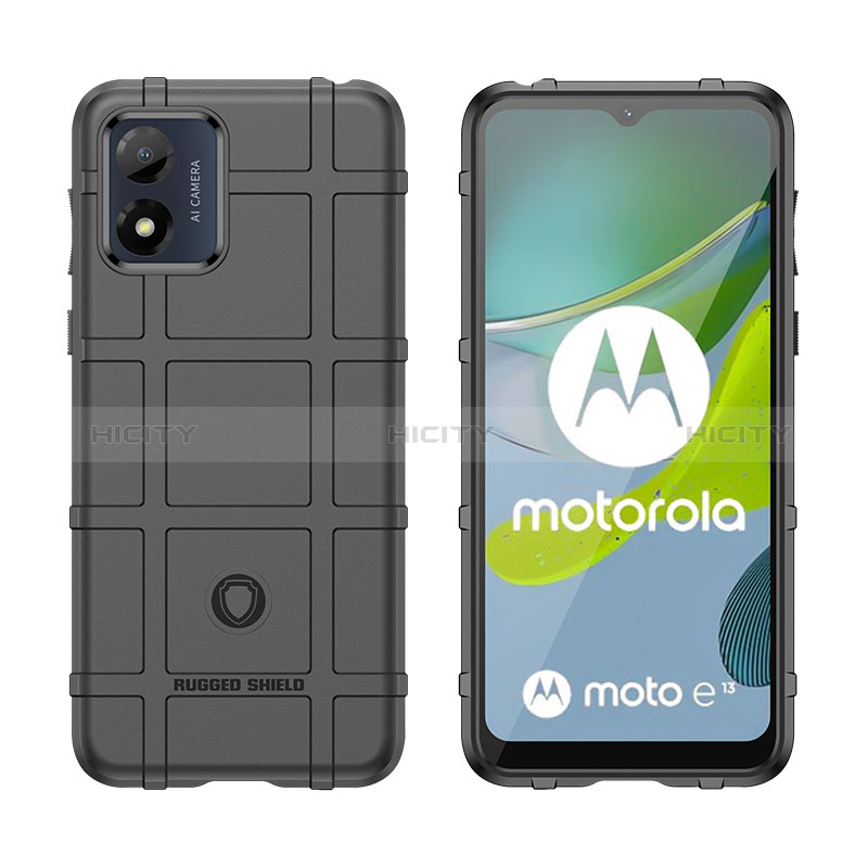 Custodia Silicone Ultra Sottile Morbida 360 Gradi Cover J01S per Motorola Moto E13