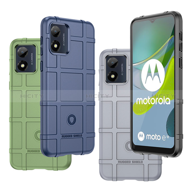 Custodia Silicone Ultra Sottile Morbida 360 Gradi Cover J01S per Motorola Moto E13