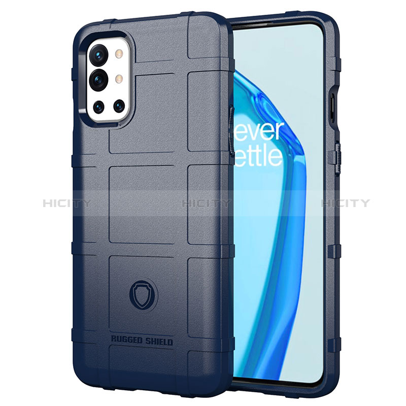 Custodia Silicone Ultra Sottile Morbida 360 Gradi Cover J01S per OnePlus 9R 5G Blu