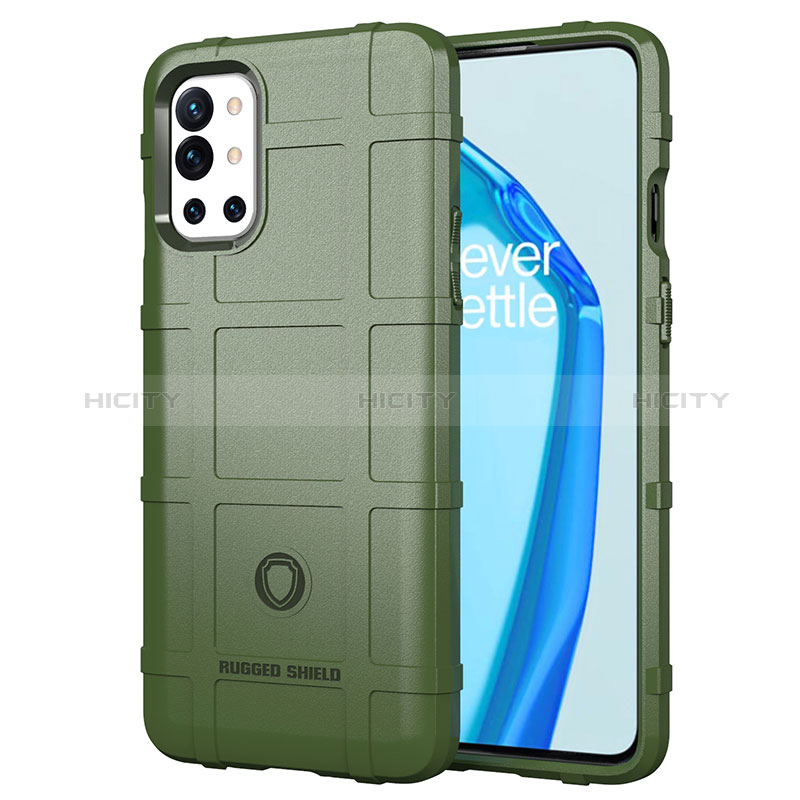 Custodia Silicone Ultra Sottile Morbida 360 Gradi Cover J01S per OnePlus 9R 5G Verde