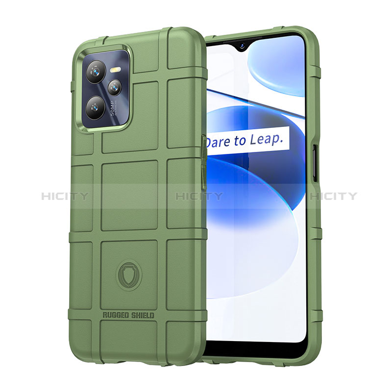 Custodia Silicone Ultra Sottile Morbida 360 Gradi Cover J01S per Realme Narzo 50A Prime Verde