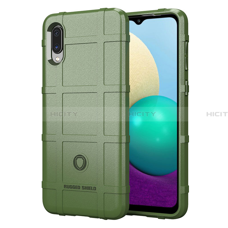 Custodia Silicone Ultra Sottile Morbida 360 Gradi Cover J01S per Samsung Galaxy A02 Verde