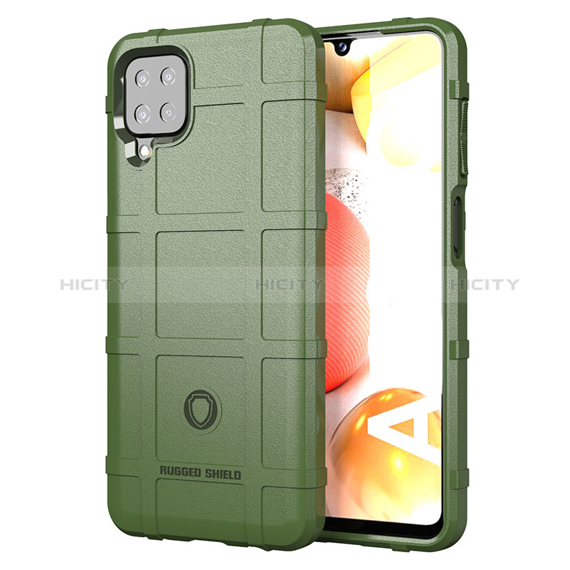 Custodia Silicone Ultra Sottile Morbida 360 Gradi Cover J01S per Samsung Galaxy A12 Verde