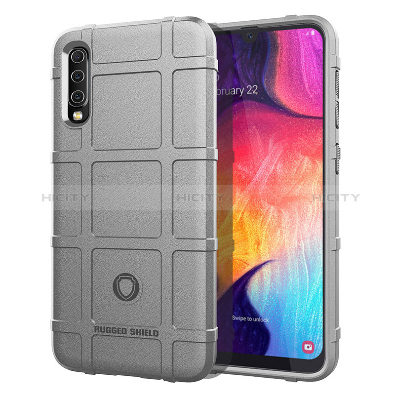 Custodia Silicone Ultra Sottile Morbida 360 Gradi Cover J01S per Samsung Galaxy A30S Grigio