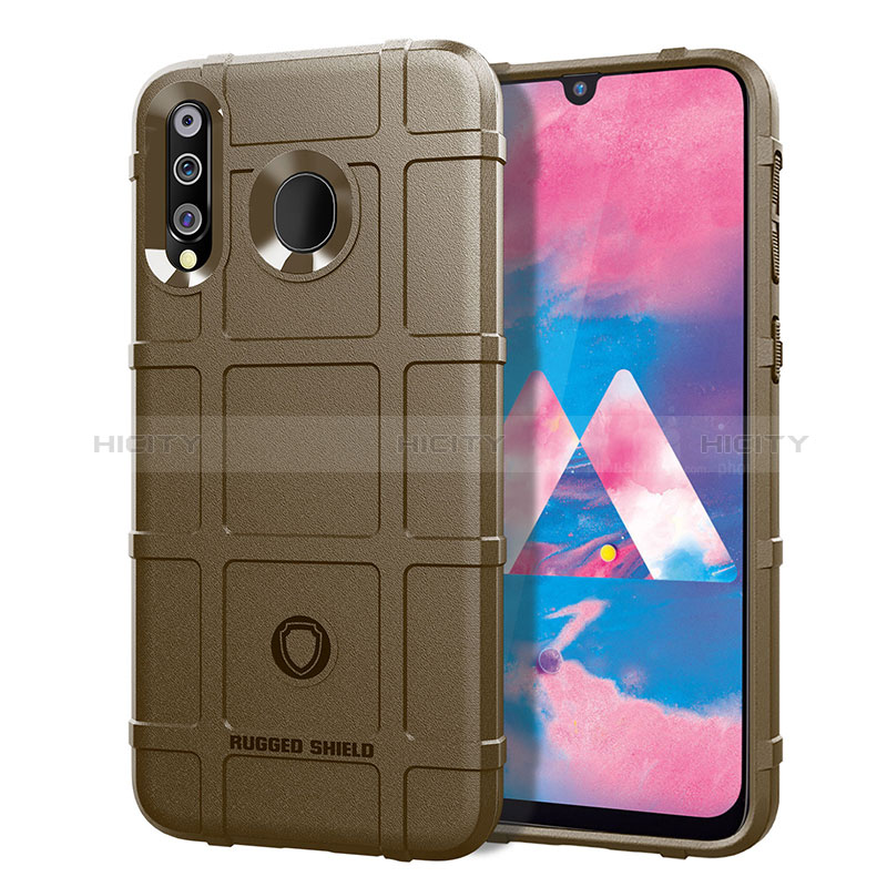 Custodia Silicone Ultra Sottile Morbida 360 Gradi Cover J01S per Samsung Galaxy A40s Marrone