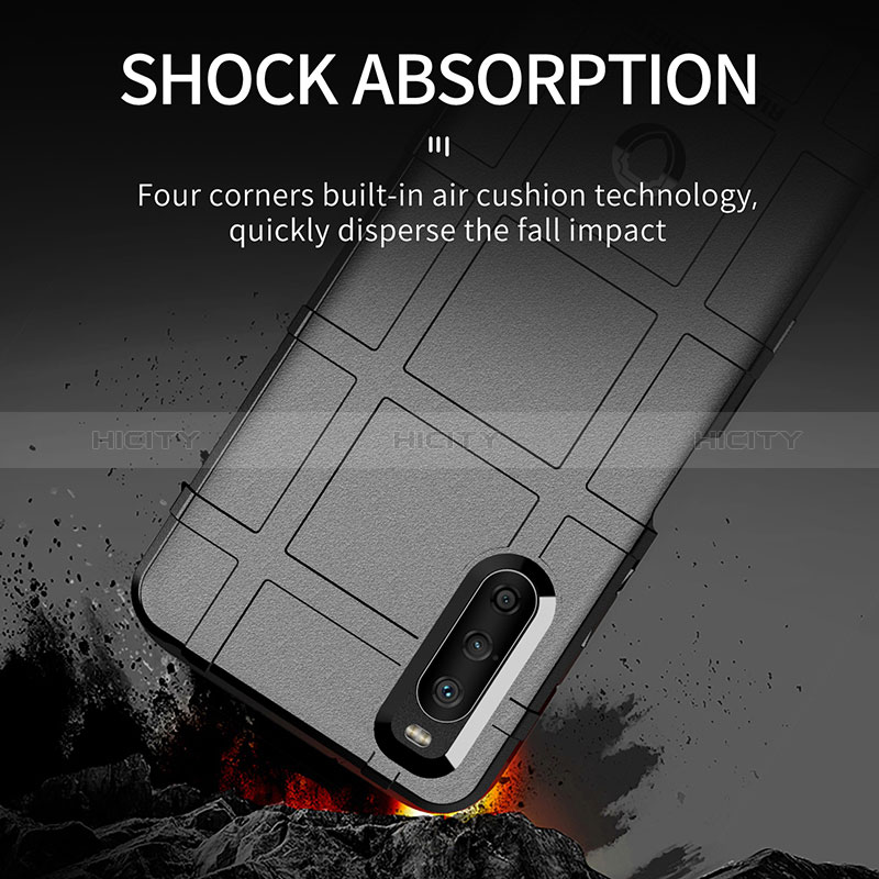Custodia Silicone Ultra Sottile Morbida 360 Gradi Cover J01S per Sony Xperia 10 III SOG04
