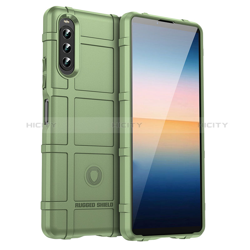 Custodia Silicone Ultra Sottile Morbida 360 Gradi Cover J01S per Sony Xperia 10 IV SO-52C Verde