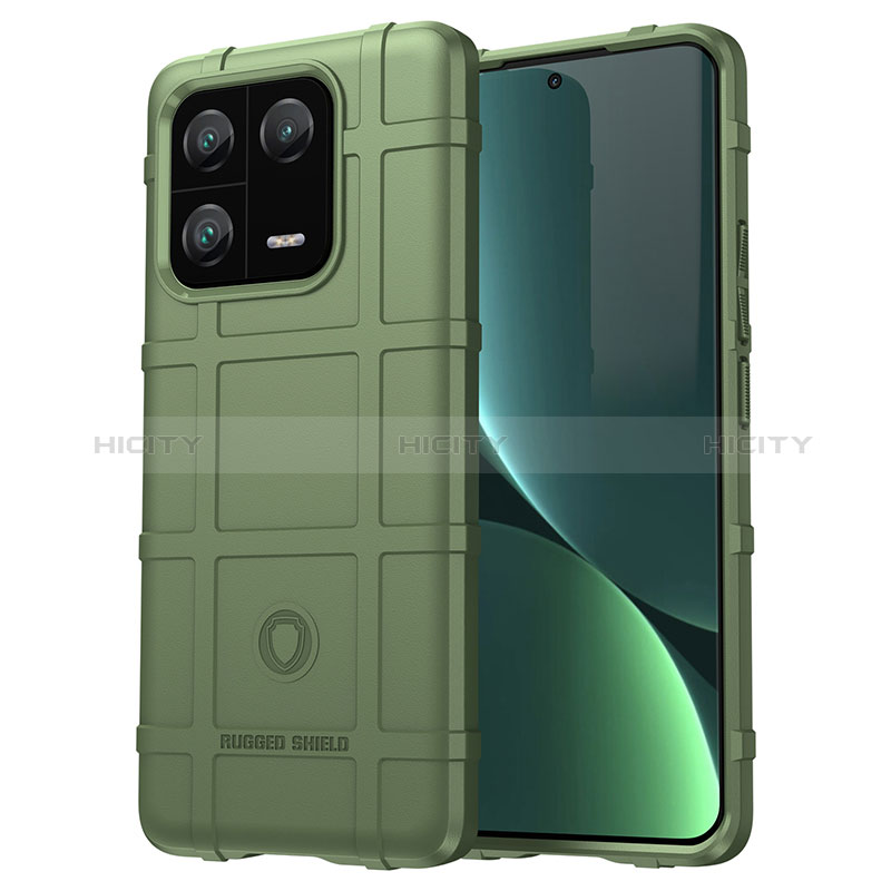 Custodia Silicone Ultra Sottile Morbida 360 Gradi Cover J01S per Xiaomi Mi 13 Pro 5G Verde