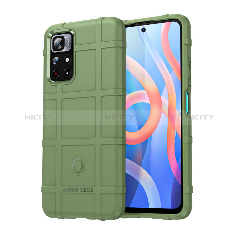 Custodia Silicone Ultra Sottile Morbida 360 Gradi Cover J01S per Xiaomi Poco M4 Pro 5G Verde