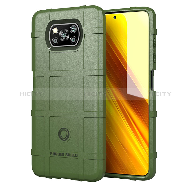 Custodia Silicone Ultra Sottile Morbida 360 Gradi Cover J01S per Xiaomi Poco X3 NFC Verde