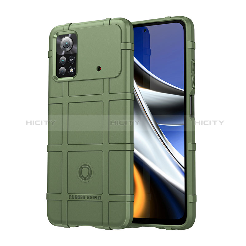 Custodia Silicone Ultra Sottile Morbida 360 Gradi Cover J01S per Xiaomi Poco X4 Pro 5G Verde