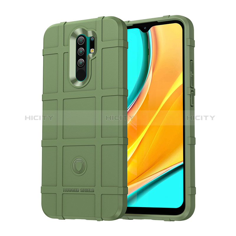 Custodia Silicone Ultra Sottile Morbida 360 Gradi Cover J01S per Xiaomi Redmi 9 Prime India Verde